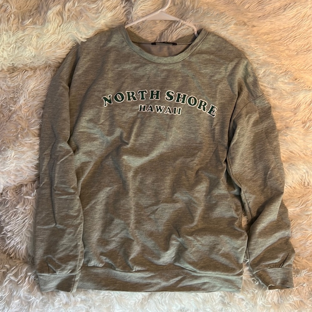 Grey North Shore Hawaii crewneck